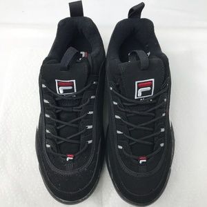 black suede fila disruptor